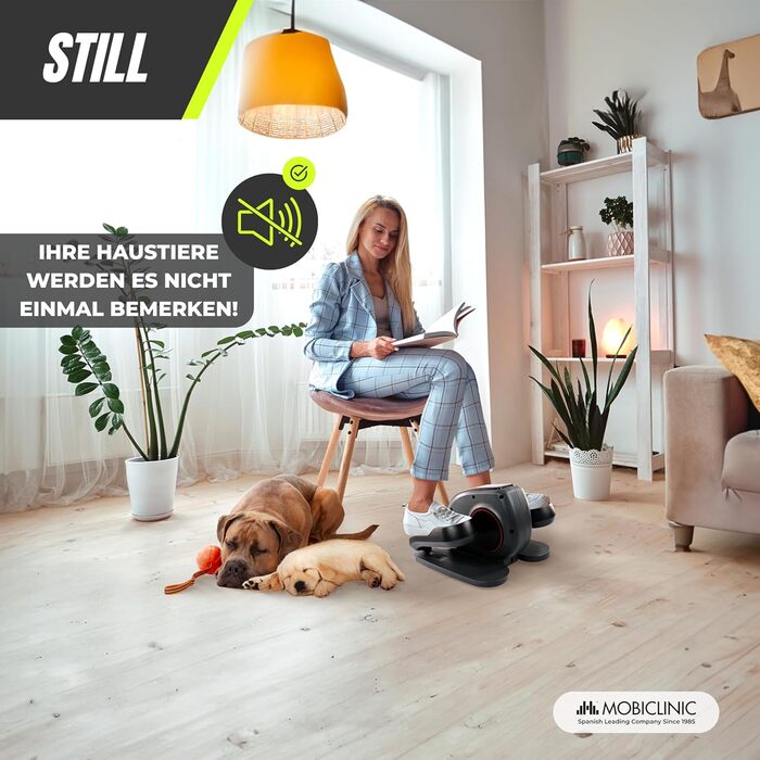 Велотренажер Mobiclinic Mini Bike Veleta з LCD-дисплеєм та регульованим опором, 10 швидкостей, 3 програми, для літніх людей