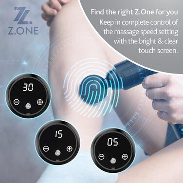 Масажер для м'язів Z.ONE Tiefengewebemassagepistole: глибокий масаж, 4 насадки, USB-C, для спини, ніг, шиї, плечей, всього тіла