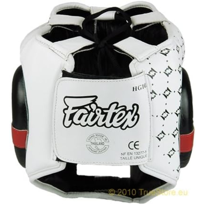 Боксерський шолом Fairtex HG10 для спарингів, білий/чорний, розмір L