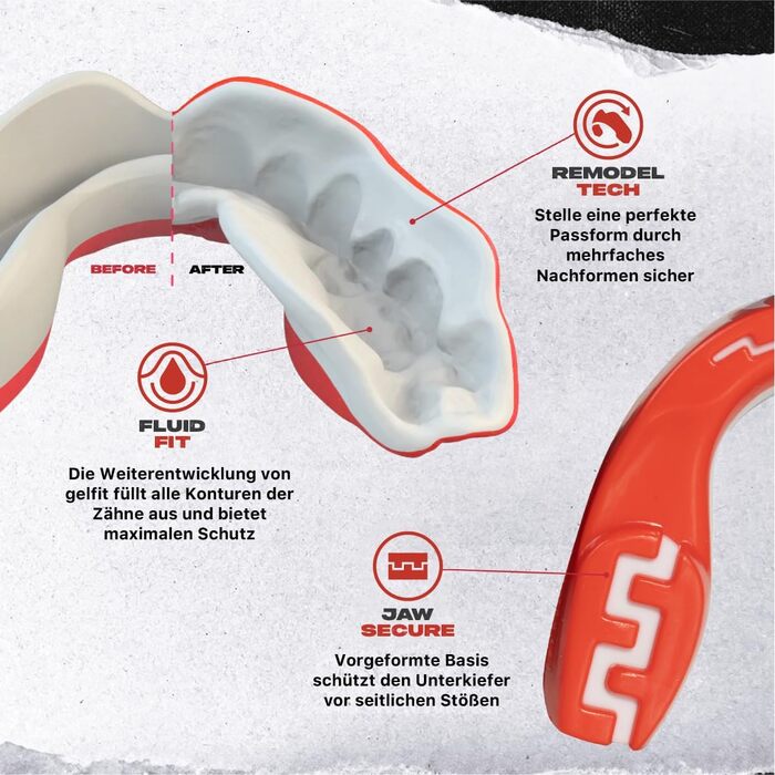 SAFEJAWZ Захист зубів для спорту (дорослих та дітей) - спортивний капу, Viper