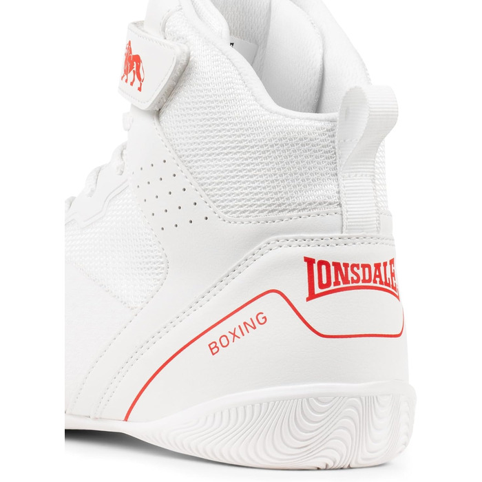 Боксерські боксерки Lonsdale Rufford біло-червоні (41 EU)