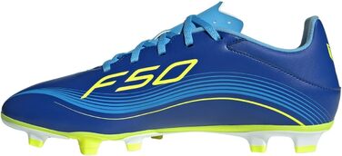 Футбольні бутси Adidas F50 Club для твердого/багатоповерххового поля (39 1/3 EU, Синьо-Жовті)