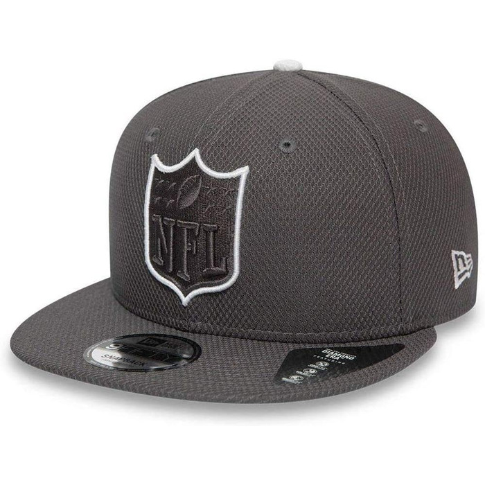 Кепка New Era 9Fifty Snapback з вишитим логотипом NFL Shield, сіра, M-L