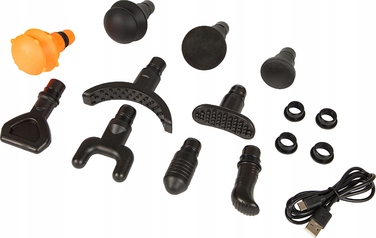 Перкусійний масажер для тіла Massage Gun 200W: для ніг, шиї та спини + 10 насадок