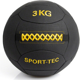 Медичний м'яч Sport-Tec Robusta 3 кг, 35 см, жовтий