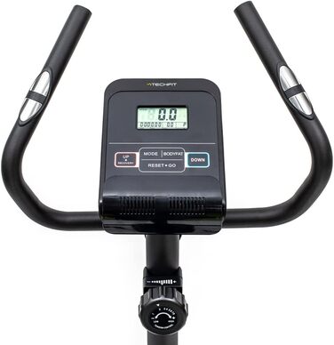 Магнітний велотренажер TechFit B300 з LCD, пульсометром і регульованим сидінням — домашній фітнес-ергометр для кардіо та схуднення