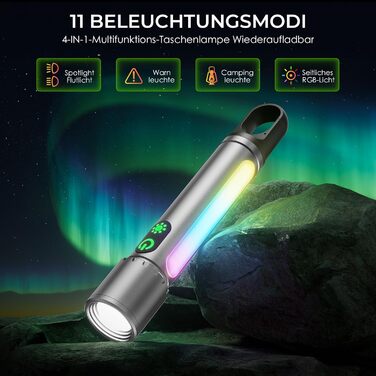 Ліхтарик LED акумуляторний 500000 люмен XHP90.2, надяскравий, з зумом, водонепроникний IPX7, для кемпінгу, туризму, аварійних ситуацій (сріблястий)