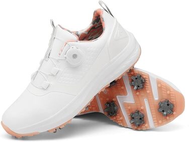 Жіночі гольф-туфлі зі штифтами, водонепроникні гольф-туфлі для жінок (41 EU, Рожевий)