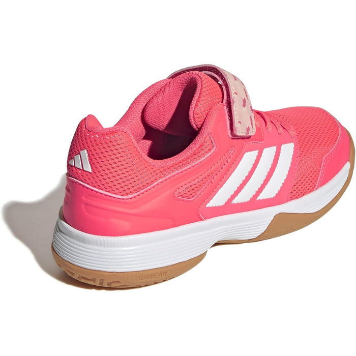 Дитячі кросівки Adidas Speedcourt Unisex для залу (розмір 35.5 EU, колір Solar Turbo Ftwr White Clear Pink)