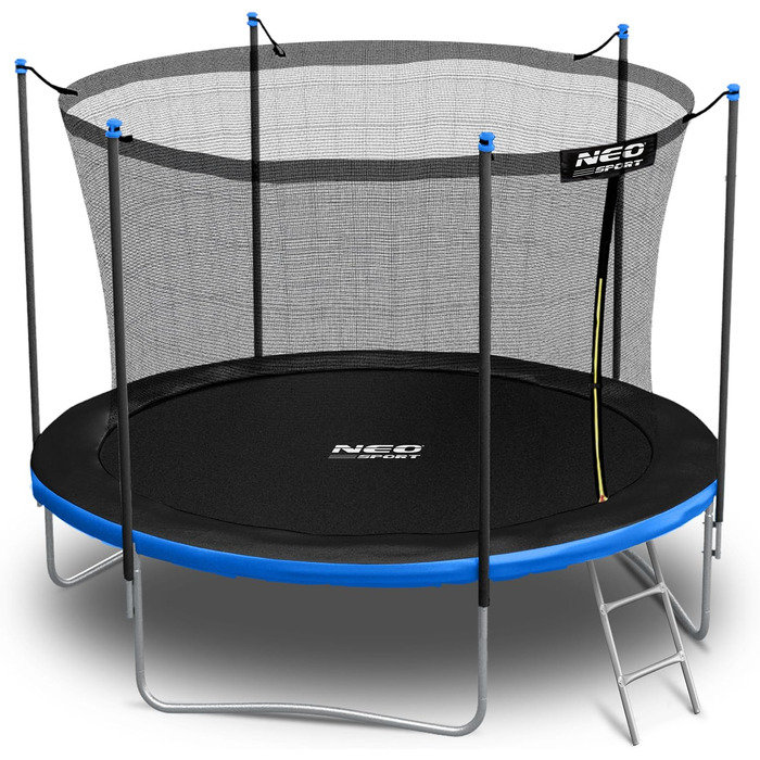 Батут Neo-Sport для дітей, 183 см (6 футів) з сіткою та сходами, зовнішній, посилений, стійкий до погодних умов