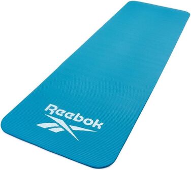 Reebok килимок для фітнесу 10 мм, нековзкий, натуральний каучук, синій – гімнастичний килимок для тренувань, фрілектики, домашнього використання