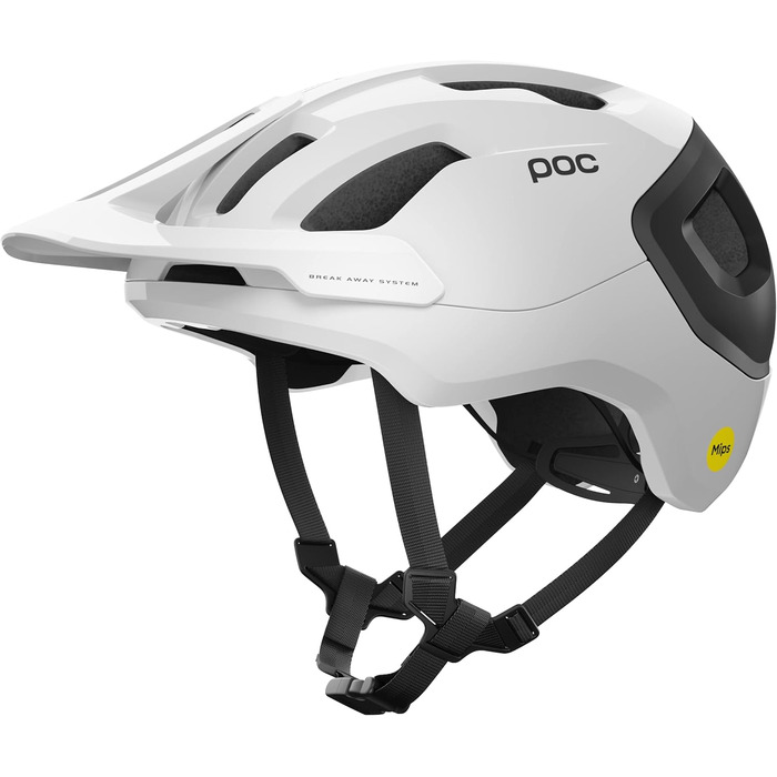Шолом велосипедний POC Axion Race MIPS, L (59-62 см), Hydrogen White/Uranium Black Matt