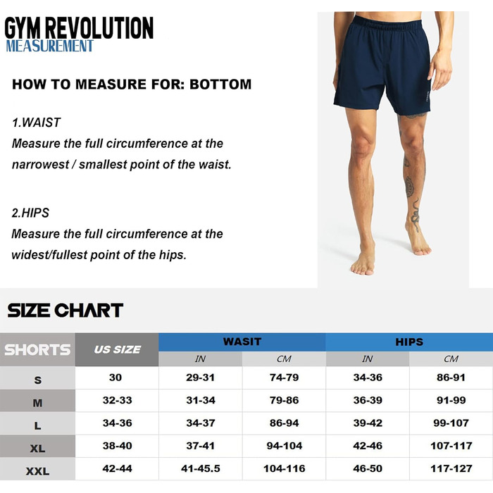 Шорти для фітнесу Gym Revolution (Поліестер/Спандекс) - Комплект 5 шт.