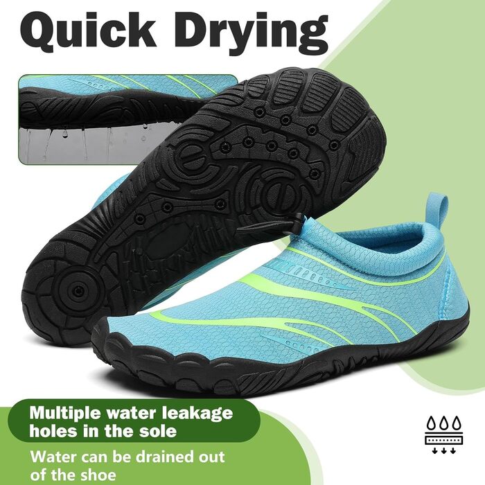 Шкарпетки-сланці Mishansha: дихаючі, антиковзні, з товстою підошвою, розмір 36-46, колір блакитний