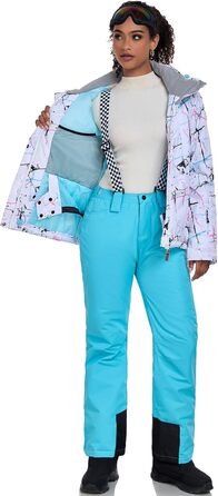Жіночий сніговий костюм HOTIAN, водонепроникний, вітронепроникний, теплий, для катання на лижах, сноуборді, походів та альпінізму. Кольори: блакитний та блакитний