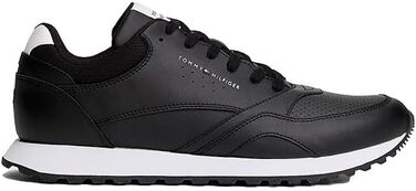 Чоловічі шкіряні кросівки Tommy Hilfiger Runner New Eva, чорні (Black Black White), розмір 40 EU