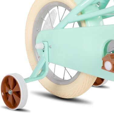 Дитяче велосипед Stitch з кошиком, 50.8 см, з підніжкою, 3-11 років (зелений, 35.6 см зі стабілізаторами)