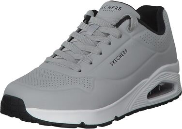 Кросівки чоловічі Skechers UNO Stand ON AIR, сірий/чорний, 41.5 EU