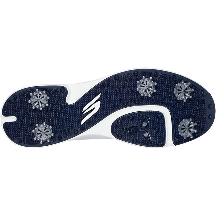 Чоловічі гольф-туфлі Skechers Tempo, водонепроникні, легкі, біло-морські (47.5 EU, широкі)