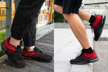 Спортивне взуття Hitmars для чоловіків та жінок з повітряною подушкою, розмір 36-48, колір червоний