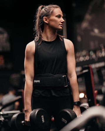 Пояс для важкої атлетики Breaking Limits - для силових тренувань, пауерліфтингу, бодібілдингу, кросфіту. З S-подібною застібкою на липучці