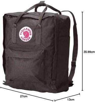 Рюкзак Fjällräven Kånken унісекс 16 л чорний, 38x27x13 см