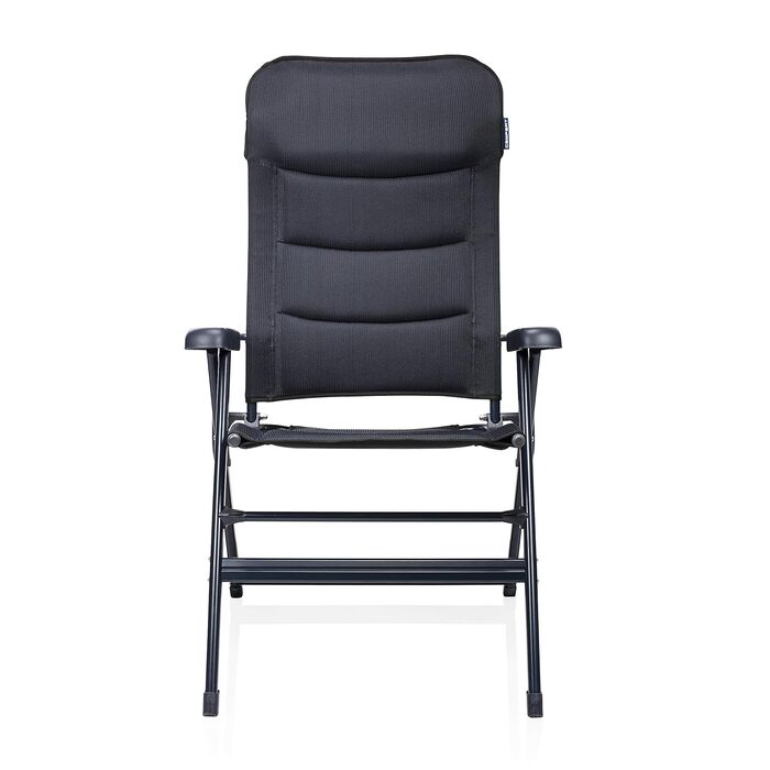 Кемпінг стілець Campart Livorno з підлокітниками, широке сидіння, 7 положень, CH-0672