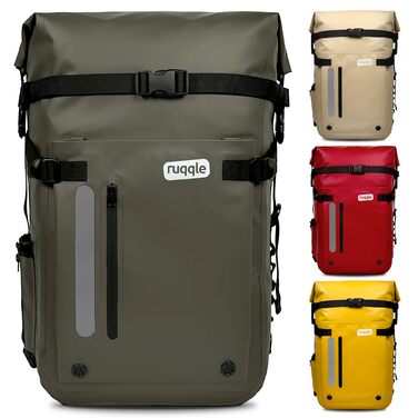 Водонепроникний рюкзак Ruqqle 30 л з 3 кишенями: для пляжу, човна, каякінгу, кемпінгу та подорожей