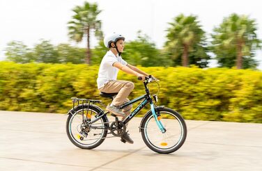 Дитячий гірський велосипед Licorne Bike Carter Premium 20 дюймів, 6-швидкісна Shimano, для хлопчиків та дівчаток