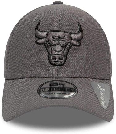 Кепка New Era Chicago Bulls 39thirty Stretch, NBA, M-L, Сіра