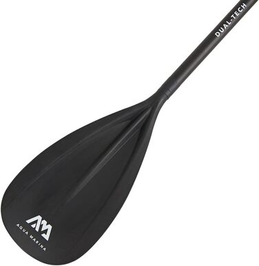 Весло для каяка Aqua Marina DUAL-TECH, алюміній, пластик, чорне/біле