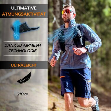 Легкий рюкзак для бігу та велоспорту 4L (Damen/Herren) - Trailrunning, дихаючий, XS-S