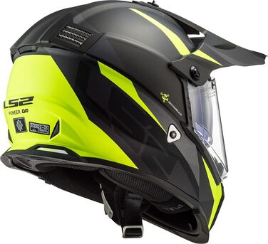 Мотошолом LS2 Pioneer Evo чорний, розмір XL