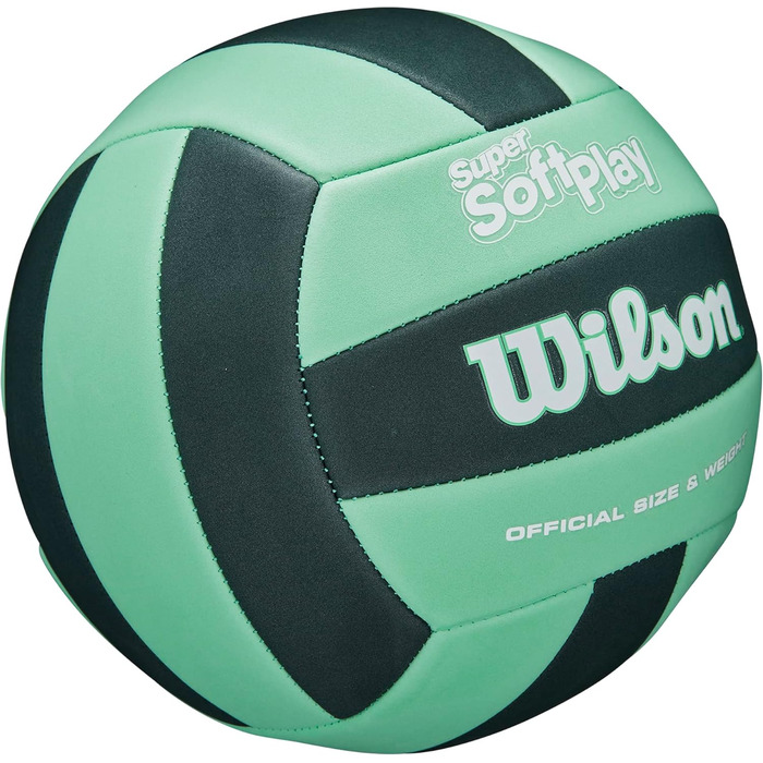 Волейбольний м'яч Wilson Super Soft Play Green - офіційний, для тренувань