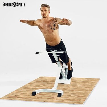GORILLA SPORTS® Захисні мати EVA, 6 шт, 60x60x1,2 см, протиковзкі, для фітнесу, підлоги, басейну, пазлові, з 12 краями, вибір кольору