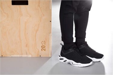 Підвищувачі росту для чоловічого взуття CALTO – спортивні снікерси, чорного кольору, 6,6 см, розмір 41.5 EU, Q330-8.5