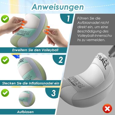 Волейбольний м'яч для пляжу та басейну Soft Touch з сіткою (офіційний), Macaron