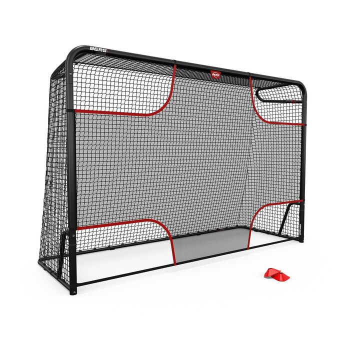 Футбольні ворота BERG SportsGoal для саду та тренувань, металеві стійкі ворота з прецизійною сіткою, всепогодні, для дітей та дорослих, розмір S (180x120 см)