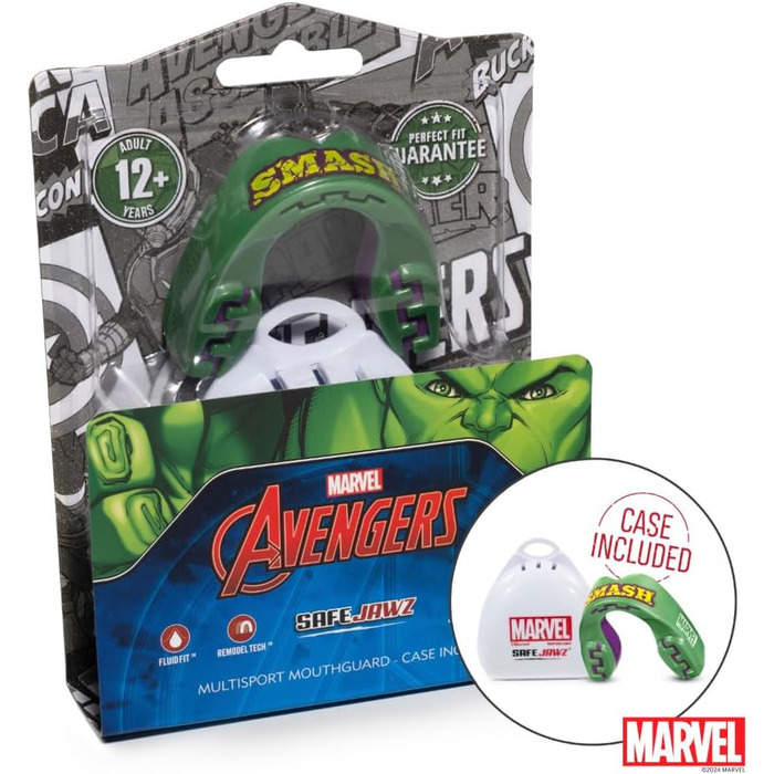 Захисна капа Marvel The Hulk для спорту, дорослих і дітей, для єдиноборств, боксу, хокею, MMA, регбі, кікбоксингу, дзюдо, 12+ років