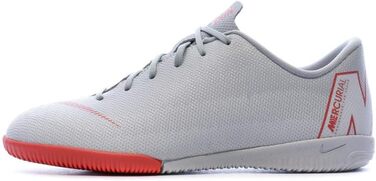 Дитячі футзальні кросівки Nike Vapor 12 Academy GS IC для залу, 33 EU, кольори Wolf Grey, Lt Crimson, Pure Platinum