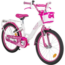 Дитяче велосипед Actionbikes Daisy | 12, 16, 20 дюймів - V-Brake гальма - захист від бруду спереду та ззаду - велосипед для дітей 2-9 років, для дівчаток та хлопчиків