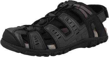 Чоловічі сандалії Geox Strada CSport, 42 EU, чорні