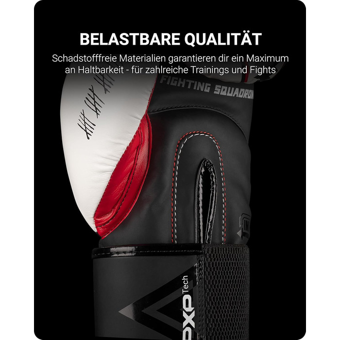 Боксерські рукавички Phantom Boxhandschuhe Fight Squad для MMA та тайського боксу | Чоловічі, білі, 12 Oz