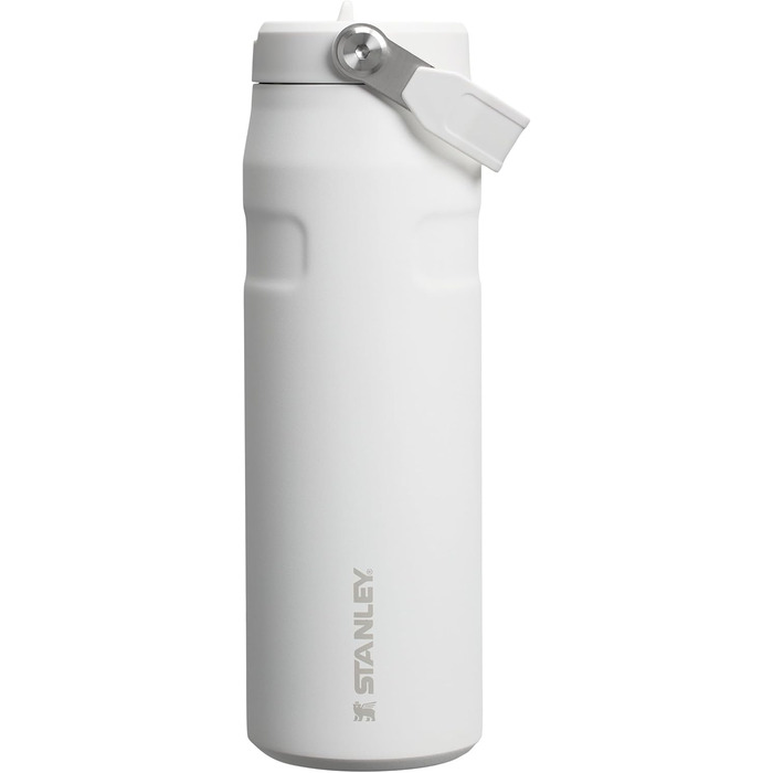 Термобутилка Stanley Flip Straw 2.0 з трубочкою 0,7 л, ізотермічна, BPA-free, не протікає, тримає холод до 12 годин, зберігає лід до 3 діб, підходить для підстаканника, можна мити в посудомийці, Frost