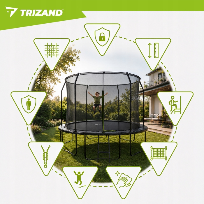 Батут із сіткою Trizand 366 см FT 12 (365-374 см)
