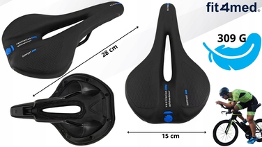 Велосипедне сідло Fit4Med Airflow — м'яке, з пінополіуретаном, 150 мм