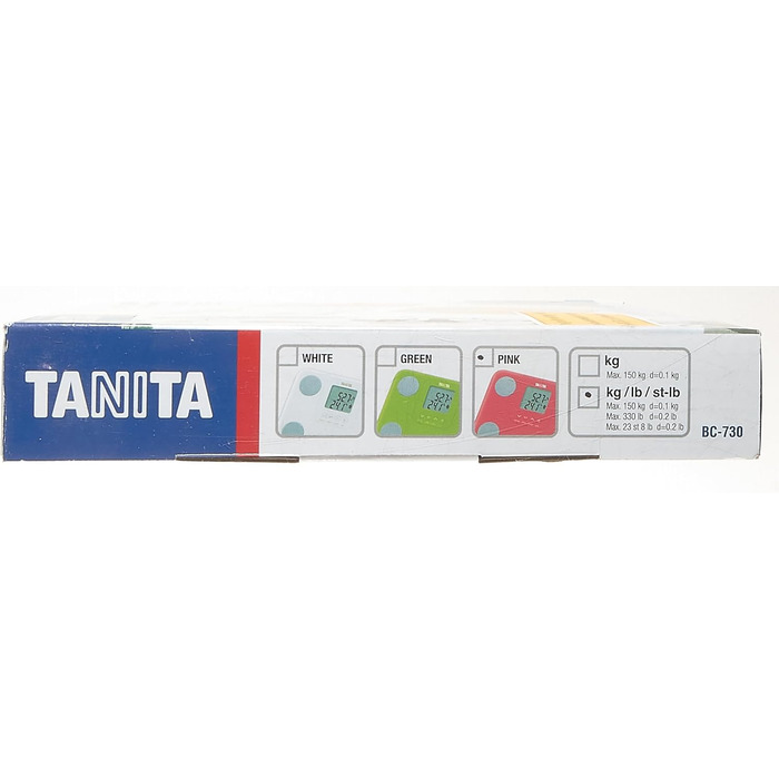 Ваги-аналізатор TANITA BC-730, компактні, 9 вимірювань, рожеві, іннерскан, легкі, з великим дисплеєм