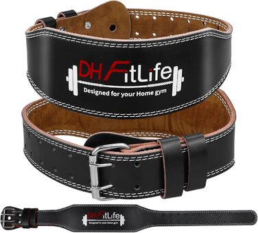 Пояс для важкої атлетики DH FitLife з м'якою підкладкою, фітнес-пояс для пауерліфтингу та кросфіту, тренувальний пояс для чоловіків і жінок