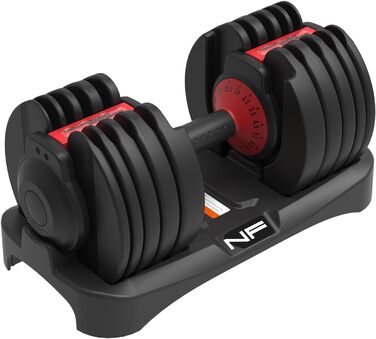 Регульовані гантелі 24 кг з неслизьким грифом для фітнесу та силових тренувань