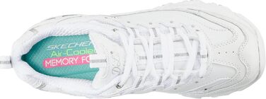 Кросівки жіночі Skechers D'Lites Fresh Start чорно-білі, шкіра/сітка, Memory Foam, 40 EU